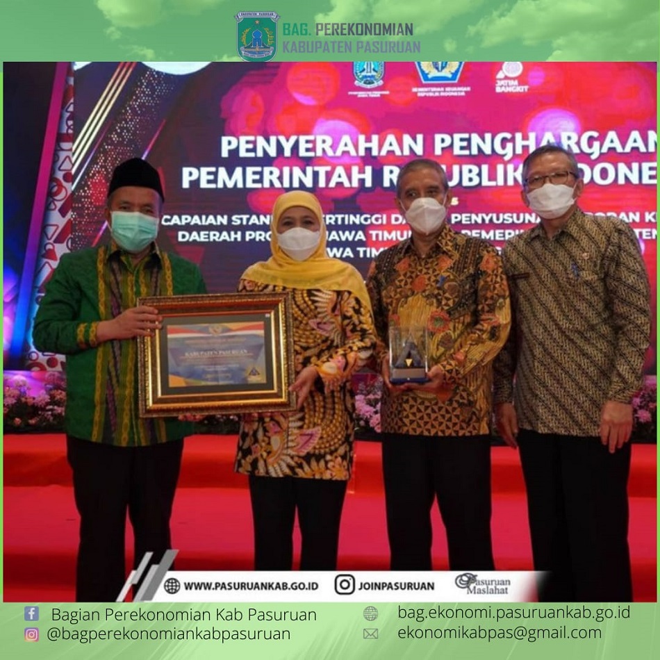 Penghargaan WTP untuk Pemerintah kabupaten Pasuruan